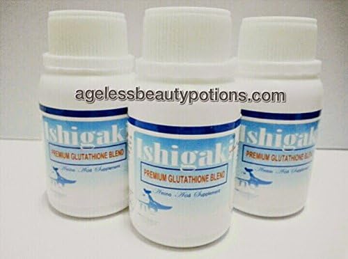 NEW Authentic Ishigaki Plus Premium Glutathione Skin Whitening Capsules 3 bottles