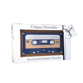'Make A Tape' Retro Cassette Tape Luxury Belgian Chocolate Gift Idea with edible ink pen- Perfect Valentine's, Birthday or Thank You Present