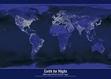 EARTH BY NIGHT - Satellite Photo POSTER