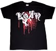 Korn Dripping Blood & Skull Black Mens T-shirt