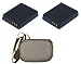 Multipack (2 Count): Extended Performance Replacement Battery for Specific Digital Camera and Camcorder Models / Compatible with PENTAX D-LI106, X90, RICOH DB-65, GR Digital III, SAMSUNG HMX-R10, IA-BH125C - Includes Hard Case Camera Bag