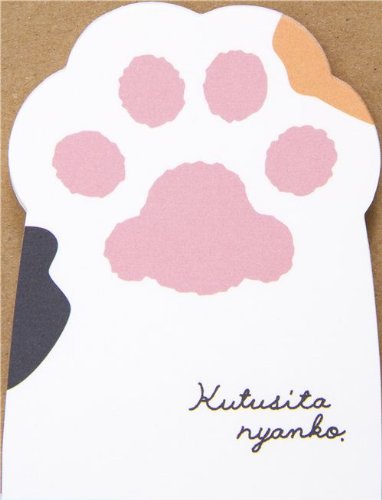 Imagen 3 de Bloc de Notas de Kutusita Nyanko con Huella de Gato