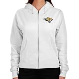 NCAA Towson Tigers Ladies Logo Applique Midweight Zip Hoodie - White