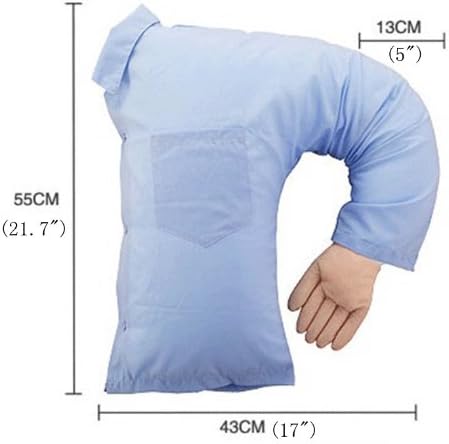 New Boyfriend Man Holding Arm Decorative Bed Sleeping Dream Blue Pillow Gift Cushion