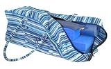 Stripey Blue Large Yoga Equipment Kit Bag