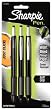 Fine Marker Pen Set (1-Card) Sharpie Retractable Black 3-Pk Fine Marker Pen Set (1-Card)