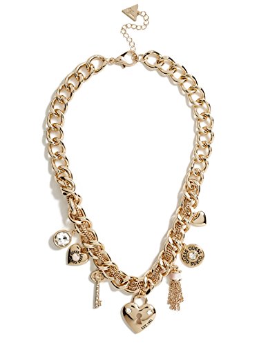 GUESS Women's Gold-Tone Woven-Chain Necklace