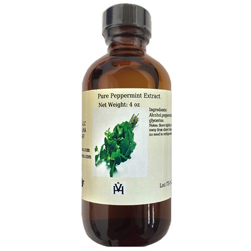 Pure Peppermint Extract by OliveNation - Koher Certified and Gluten Free Extract – Size of 32 oz