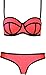 Spring Fever Women's Bright Color Structured Wet Suit Pin up Neoprene Swimwear