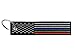 Flag Keychain Tag with Key Ring, EDC for Motorcycles, Scooters, Cars and Gifts (USA Thin Blue, Red, Green line)