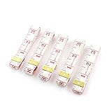 uxcell 布定規　ソフトプラスチック製　テーラー布　便利かつ実用的　テープを測定する　縫製仕立てる　五個入り