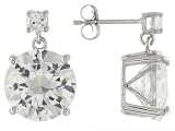 10KT WG 8.20CTW BELLA LUCE DIAMOND SIMULANT EARRINGS