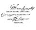 GOD Grant ME The Serenity Prayer Bible Art Quote Vinyl Wall Stickers Decal Décor