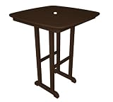 31 Recycled Earth-Friendly Cape Cod Outdoor Patio Counter Table Chocolate Brown