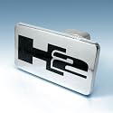 Hummer H2 Logo Chrome Trailer Hitch Cover