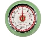 Fox Run Retro Kitchen Timer with Magnet, Mint Green