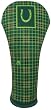 Jaci's Gem Collection By Luco Sport Emerald Plaid Hybrid Golf Head Cover Horse Shoe