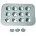 Chicago Metallic 77122 2-Inch by 1.6-Inch Cavities Mini Cheesecake Pan 12 Cavity, 13.90-Inch by 10.60-Inch