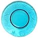 Spanish Ocean Sea Life Recycled Aqua Blue Glass Small Plate 8"D Set of 2