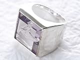 Vivienne Westwood ヴィヴィアンウエストウッド Glass Square Ring Clear グラス スクエア リング 指輪 ライトパープル サイズS [並行輸入品] 指輪 ウッド
