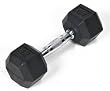 j/fit 12lb Rubber Hex Dumbbell (Single) j/fit 12lb Rubber Hex Dumbbell (Single)