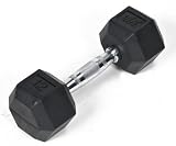 j/fit 12lb Rubber Hex Dumbbell (Single)
