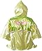 Kidorable Green Fairy PU All-Weather Raincoat for Girls w/Fun Fairy Treasure Bag, Stars, Tassels