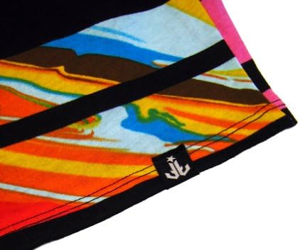Index Ink Mens Athletic Tank Top Battery Acid Tye Dye Striped - Black/Multi Colors - Extra Large