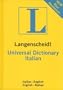 Langenscheidt Universal Dictionary Italian: Italian-English English-Italian (Langenscheidt Dictionary) (Italian Edition)