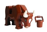 LEGO Brown Farm Cow and Bucket