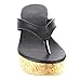 Beston EB80 Women's Comfy Thong Platform High Wedge sandals