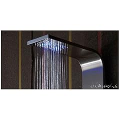 isimax� LED Edelstahl Duschpaneel LEANDRA XXL