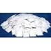 200 White Earring Display Cards Pads Puff Posts Studs 1.5" x 1.75"