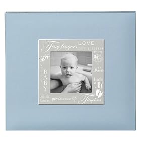 Baby Expressions Top-Load Scrapbook - Blue (8x8")