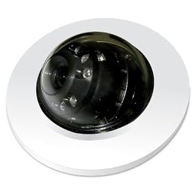 Iris Innovations IM-DND-55R Mini Reverse Image Domed Color Camera with Recessed Mounting and Built In Infrared LED Illumination for Low-Light Conditions (Silver)