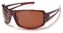 Coyote Eyewear Dynamic D12 Series Sunglasses (Brown Frame with Copper Lens)