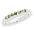 Sterling Silver Peridot Ring
