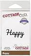CottageCutz Expressions Die Cuts, 1.7 by 0.8-Inch, Happy