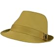 Men's 100% Cotton Summer Cool Solid Blank Fedora Derby Trilby Hat Khaki 58cm LXL