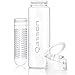 Qasson Fruit Infuser Water Bottle Sport BPA-Free Tritan 24 Oz. Together with The Bottle You get 3 Unisex Silicone Bracelets (Perfect for Fitness, Basketball, Crossfit, Sports) as a Gift from