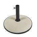 Concrete Umbrella Base - White