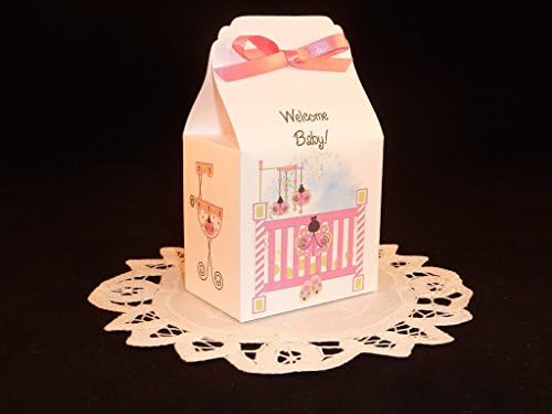 Butterfly Kisses Baby Shower Favor Box Kits - Girl