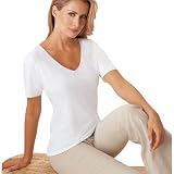 Cuddl Duds Softwear V-Neck Short Sleeve Top p15080