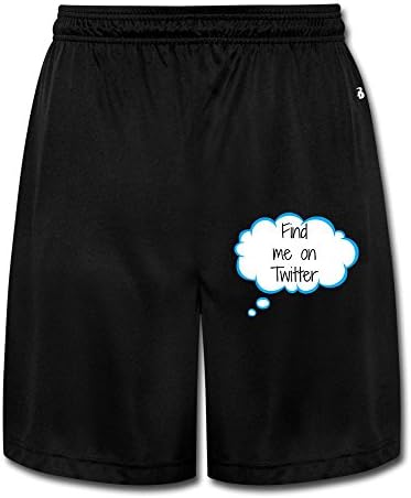 VOLTEBQ Fine Me On Twitter Breathable Athletic Tennis Mens Shorts M