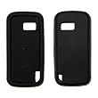 Solid Black Soft Silicone Gel Skin Cover Case for Nokia XpressMusic 5800