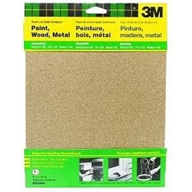 3M 9005NA 9-Inch by 11-Inch Aluminum Oxide Sandpaper, Assorted