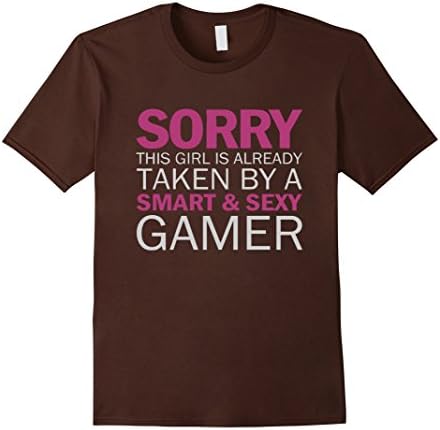 Men's Sorry Girl Taken By A Smart &amp; Sexy Gamer Medium Brown