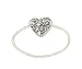 Toe Ring - T32 - Crystal Illusion - Small Heart ~ Clear