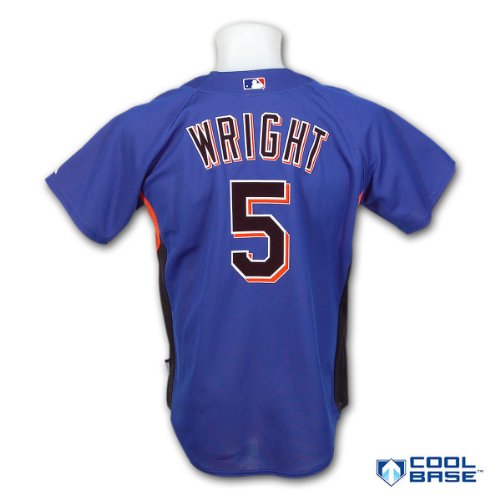 New York Mets David Wright Authentic COOL BASE Batting Practice MLB Baseball Jersey Size XX-Large