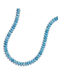 MMA Silver - 18 inch Larimar Bead Necklace